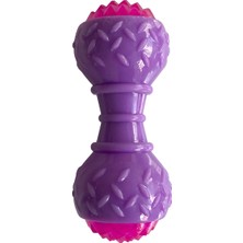 Mestore Playfull Aktivite Sesli ve Işıklı Köpek Oyuncak Dumbel 5X15 cm Mor - PF-4008-MR