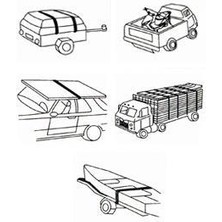 Mestore Jun Kaung 00106 Cırcırlı Oto Yük Bandı 700 kg - 4716221001066