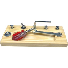 Özgürce Eğitici Montessori Vidalama ve Tornavida Seti, Çocuklar Için Eğlenceli Aktivite