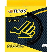 Nacario Lavabo Açma Teli, 6 mm Kalınlık, Dayanıklı Metal Tel, Lavabo ve Gider Borusu Açacağı, Tıkanıklık Giderici, Spiral Tel, Ergonomik Sap, Kolay Kullanım, Lavabo, Tuvalet, Banyo, Gider Açıcı (3 M)