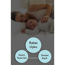 Nacario Blackout Işık Geçirmez Fon Perde Füme Pilesiz Ekstraforlu Karartma Güneşlik 100X200