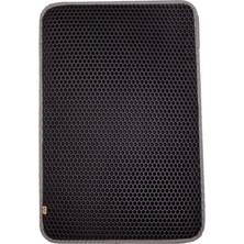 Mestore Cattie Kum Toplayıcı Fonksiyonel Kedi Paspası Altıgen 50-75 cm Gri - Hexmatlgrey