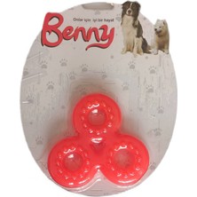 Mestore Benny Köpek Oyuncağı Üçlü Halka 9 x 9 cm Kırmızı - BNY-1119-KRMZ