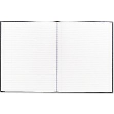 Nacario Şerit Yer Işaretli Yönetici Defteri, 1-Konu, Orta/üniversite Kuralı, Siyah Kapak, (75) 10,75 x 8,5 Yaprak