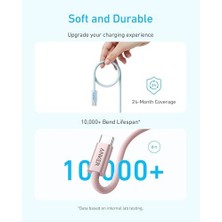 Nacario Zolo USB C To C 240 W Hızlı Şarj Örgülü 1 M Kablo A8060, Mavi