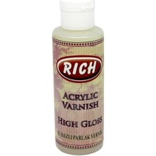Mestore Rich Su Bazlı High Gloss Parlak Vernik 120 ml - 8682374016768