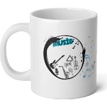 Ivart Öğretmenler Gününe Özel Tasarım Baskılı Premium Beyaz Porselen Kupa Bardak-Hediye-Motto