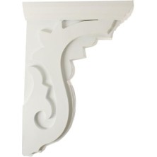 Nacario Ekena COR06 x 11 x 16PE 6 Genişlik x 27,9 cm Derinlik x 16 1/4 Inç Yükseklik Piemonte Corbel – Boyalı