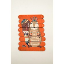 Özgürce Renkli 8 Parçalı Montessori Ahşap Puzzle Oyuncağı Çocuklar Için