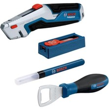 Nacario Profesyonel El Aleti Seti 4 Parça (1x Şişe Açacağı; 1x Değiştirilebilir Bıçağı 180MM; 1x Işaretleme Kalemi; 1x Bıçağı Yedeği 10 Parça; 1x L-Boxx Mini)