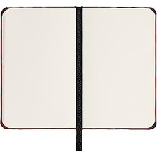 Nacario Sınırlı Üretim Profesyonel Ipek Defter, Sert Kapak, Xs (6,3 cm x 10,8 Cm), Düz, Bordo, 176 Sayfa