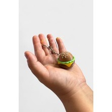 Nacario Tıklanabilir Hamburger Giderici Oyuncak, Hediyelik Anahtarlık ve Çanta Aksesuarı | Clickburger
