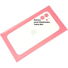 SDT iPhone 12 Arka Pil Batarya Kapağı (Cam) Beyaz