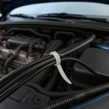 Nacario Plastik Kablo Bağı, 100 Adet, Dayanıklı, Kablo Tutturma Bağı, 6,6 Naylon, Kablo Kelepçesi, Tel Bağı Seti, Elektrik Tesisatı, Ofis, Ev Kullanımı Için Kablo Düzenleyici (Beyaz, 3,6X370 Mm)