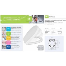 Mestore Nkp Genesis Amortisörlü+Tak Çıkar Klozet Kapağı - 5555222005203