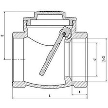 Mestore 1 1/4 Çalpara Çekvalf Prinç - 9996669918590