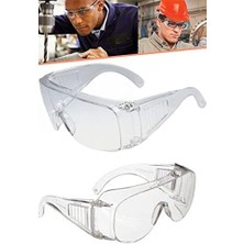 Nacario Ayarlı Çapak Gözlüğü Şeffaf Ce Koruyucu Gözlük Beyaz Şeffaf 1410