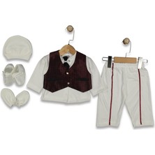Babylia Erkek Bebek Pantalonu Şeritli Mevlütlük Set