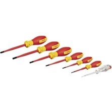 Nacario Professional Profesyonel Vde Tornavida Seti 7 Parça (1x Kontrol Kalemi; 6x Tornavida)