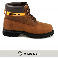 Cat Caterpillar Colorado Copper Nubuk Erkek Bot %100 Deri Orta Topuklu Rahat Kullanım İçin
