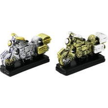 Motor Vintage Dekoratif Biblo - Renkli 6.5X8CM Reçine (5477) NFSM-RSGO3456