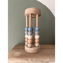 Özgürce Ahşap Montessori Abaküs Çocuk ve Bebek Odası Eğitici Oyuncak