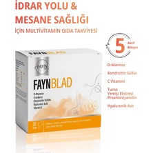 Faynblad D-Mannoz Cranberry Kondroitin Sülfat ve Hyaluronik Asit 30 Saşe - Mesane ve Idrar Yolu Desteği