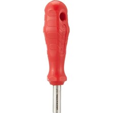 Nacario 4785196330 Manyetik Tutucu Tornavida Kısa, Kırmızı, 6.3X30