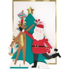 Nacario - Festive Honeycomb Tree Card - Yeni Yıl Ağacı Tebrik Kartı