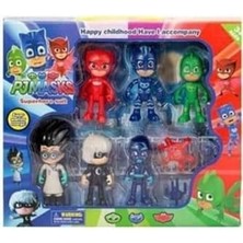 Nacario Pijamaskeliler Pjmasks Figür Oyuncakları 6lı Set Pijamasks Figur