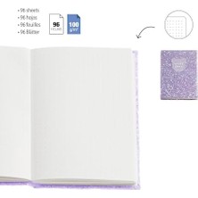 Nacario Mr DEFTER-B2F Parlak Defter Lila Noktalı