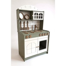 Özgürce Ihlamur Renkli Mutfak Montessori Oyuncak Set, Eğitici ve Eğlenceli