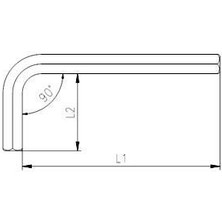 Mestore Izeltaş 4900 Allen Anahtar Altı Köşe 7 mm - 9996670040419
