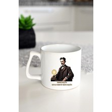 Ivart Nikola Tesla Seni Seçtim Baskılı Porselen Lüks Kupa Bardak-Hediye-Motto