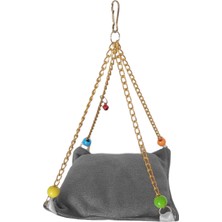 Mestore Markapet Zincirli Yataklı Kuş Hamağı Gri Renkte - SF-BL-1416