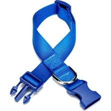 Mestore Doggie Dokuma Köpek Boyun Tasması 1,5 cm x 25-40 cm Mavi 15 kg - DABT1510-MV