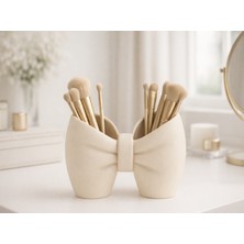 MakinoLab Fiyonk Şeklinde Kalem ve Makyaj Fırçası Düzenleyici (3d)