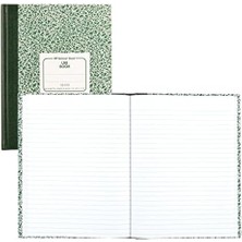 Nacario 53010 Lab Notebook, Legal Rule, 10 1/8 x 7 7/8, Beyaz, 96 Yaprak