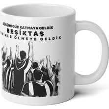 Ivart Formanda Ter Olmaya Geldik Baskılı Premium Porselen Kupa Bardak-Siyah-Kartal