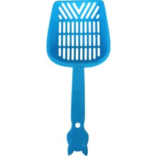 Mestore Markapet Ince Elekli Kedi Kumu Küreği Medium 10-25 cm Mavi - Sf-Krkmdm-Mv