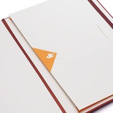 Nacario Ricci Lepidus 19X25CM Kareli Bordo Defter