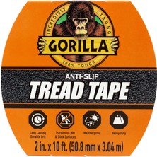 Nacario Gorilla Kaymayı Önleyici Bant 5 cm x 25 cm Rulo, Siyah, (1'li Paket)