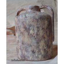 Dokulu Seramik Küp Vazo