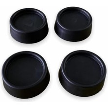 Nacario Çamaşır Makinesi Titreşim Önleyici Mobilya Kaydırmaz Ayak 4 Lü Set Siyah 410