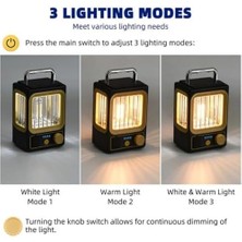 Nacario Kamp Lambası Feneri Dimmer LED Kamp Feneri Suya Dayanıklı 18.650 1.500 Mah Açık Yürüyüş Için Kamp Işık Lambası Elektrik Kesintisi Acil Ev Arka Bahçe Verandası Balkon Teras