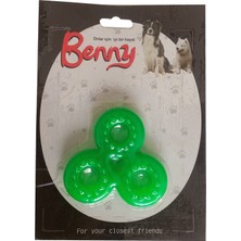 Mestore Benny Köpek Oyuncağı Üçlü Halka 9 x 9 cm Yeşil - BNY-1119-YSL
