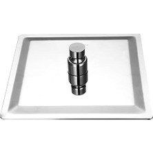 Nacario Tepe Duş Başlığı Kare Slim 304 Metal 20X20 cm KTD101