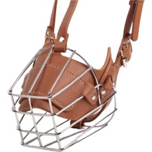Mestore Karamel Pet Metal Deri Köpek Ağızlığı S 30 cm - Kp-Mtlagzlk-S
