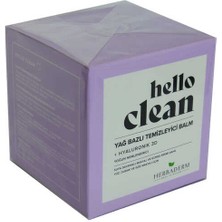 Hello Clean Yüz Dudak ve Göz Için Yağ Bazlı Temizleyici Balm Hyaluronik 3D 100 ml - OEM458-11094