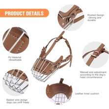 Mestore Karamel Pet Iri Irk Metal Köpek Ağızlığı 43 cm Xxl - Kp-Mtlagzlk-Xxl